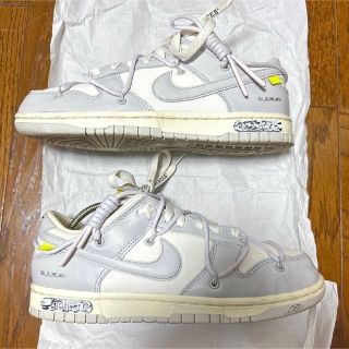 オフホワイト(OFF-WHITE)のNIKE Dunk Low Off-White lot49(スニーカー)