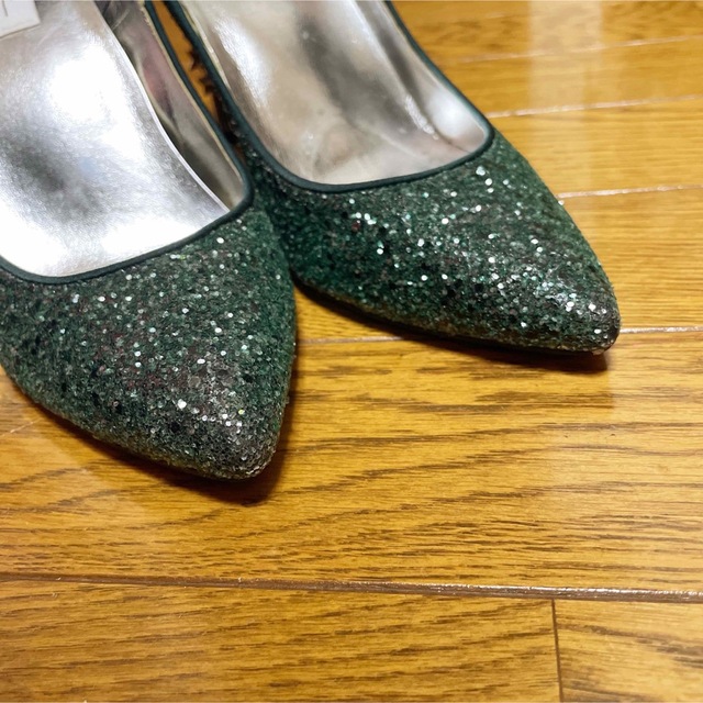 Le Talon - 【Le Talon】GRISE 8.5CMグリッタースターヒールパンプスの