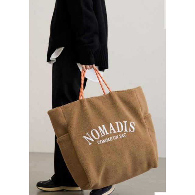 新品未使用【NOMADIS/ノマディス】ボアロゴトートバッグ
