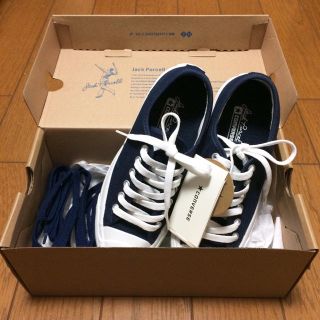 コンバース(CONVERSE)の【新品】ジャックパーセル ネイビー 替え紐付き(スニーカー)