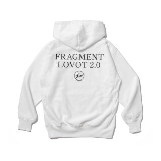 フラグメント(FRAGMENT)の定価以下 新品 XL FRAGMENT DESIGN LOVOT パーカー 白(パーカー)