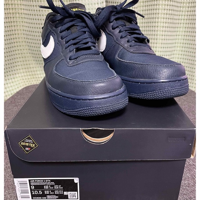 【新品未使用】NIKE エアフォース1 GORE-TEX NAVY 27cm