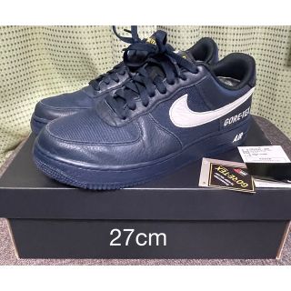 ナイキ(NIKE)のナイキ エアフォース1 ゴアテックス ネイビー　27cm(スニーカー)