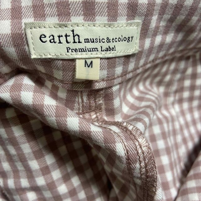 earth music & ecology(アースミュージックアンドエコロジー)のearth music&ecology チェックパンツ　フレアパンツ　bibiy レディースのパンツ(カジュアルパンツ)の商品写真