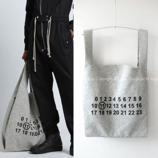 マルタンマルジェラ(Maison Martin Margiela)の【定価9.7万】メゾンマルジェラ⑪ フェルト ウール ショッパーバッグ トート(トートバッグ)