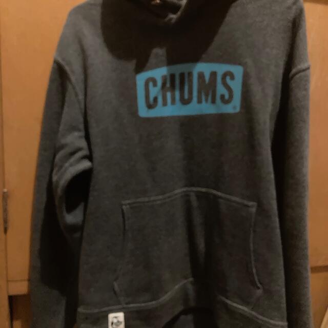 CHUMS(チャムス)のチャムス　パーカー　グレー　フード付きパーカー メンズのトップス(パーカー)の商品写真