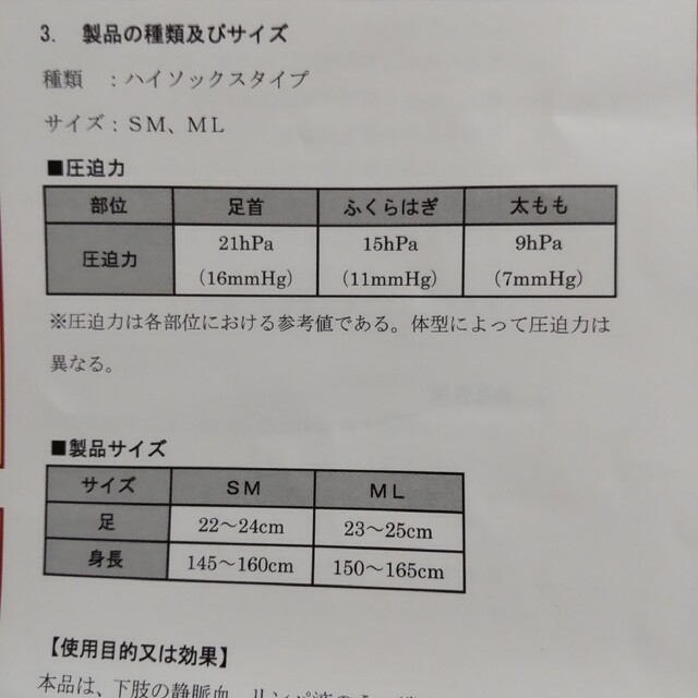 着圧ソックス　純日本製 レディースのレッグウェア(その他)の商品写真