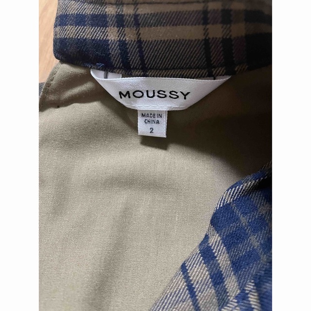 moussy(マウジー)のMOUSSY チェックAラインロングワンピース マキシ丈 美品 レディースのワンピース(ロングワンピース/マキシワンピース)の商品写真