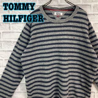 トミーヒルフィガー ニット/セーター(メンズ)（グレー/灰色系）の通販 