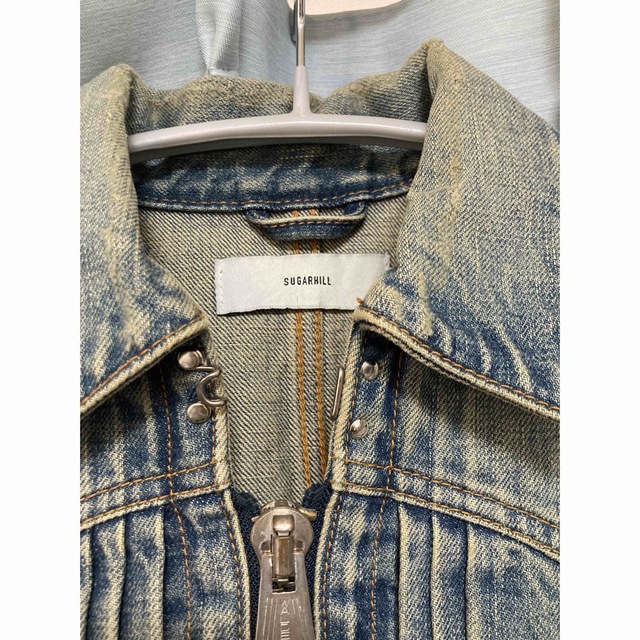 UNUSED(アンユーズド)のSUGARHILL 21ss Zip-upDenimDamagedJacket メンズのジャケット/アウター(Gジャン/デニムジャケット)の商品写真