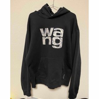 アレキサンダーワン(Alexander Wang)のAlexanderwang アレキサンダーワン　マネーロゴパーカー　ブラック(パーカー)