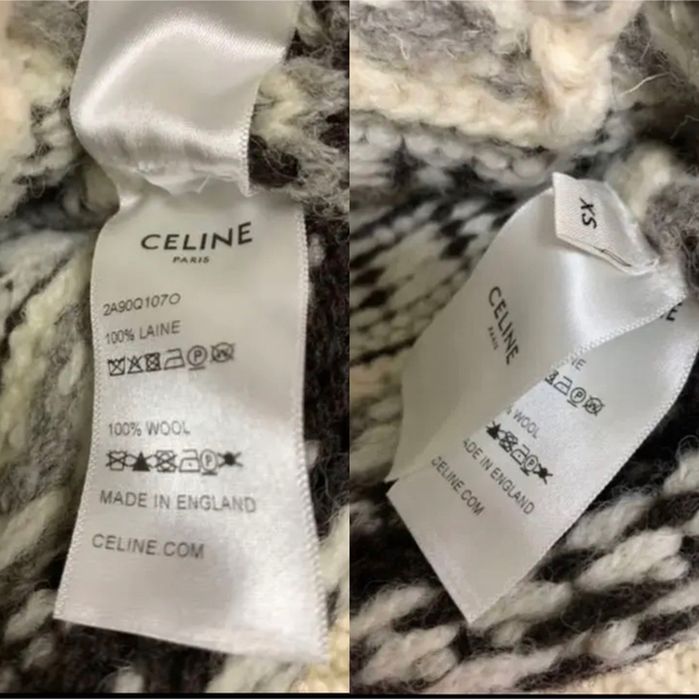 celine - 超美品 CELINE カーディガン / シェトランド ニット 