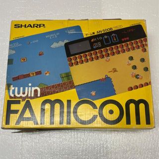 シャープ(SHARP)のシャープ　ツインファミコン　AN-500B 動作確認済　外箱　取説付(家庭用ゲーム機本体)