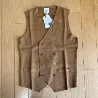 スーツカンパニー(THE SUIT COMPANY)のスーツカンパニーニットベストFILIVIVI社 FOLCO サイMキャメル(ベスト)