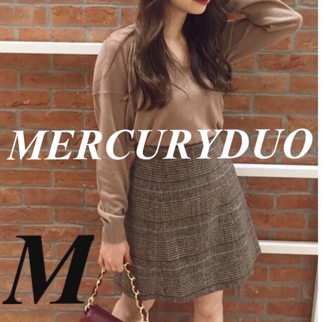 MERCURYDUOグレンチェック台形ミニスカート定価10780円