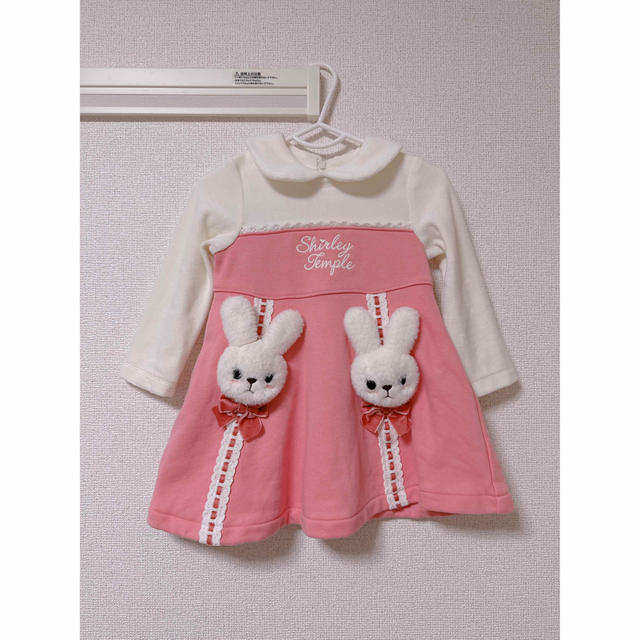 Shirley Temple(シャーリーテンプル)のシャーリーテンプル  うさぎ　ワンピース  キッズ/ベビー/マタニティのキッズ服女の子用(90cm~)(ワンピース)の商品写真