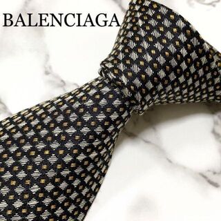 バレンシアガ(Balenciaga)のネクタイ　バレンシアガ　ブロックチェック　マルチカラー　ジャガード　シルク(ネクタイ)