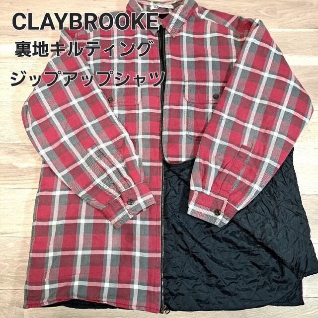 CLAYBROOKE、ネルシャツ、ライニングネルシャツ、ジップアップシャツ