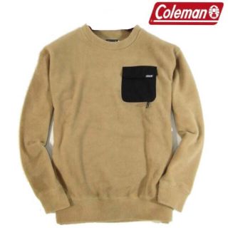 ザショップティーケー(THE SHOP TK)の【THE SHOP TK/Coleman】フリース トレーナーXLサイズベージュ(スウェット)