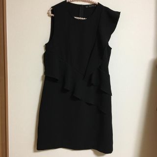 ザラ(ZARA)のZARA フリルドレスワンピ(ミニワンピース)