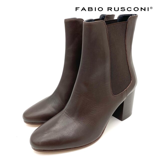 【美品】FABIO RUSCONI ファビオルスコーニ サイドゴア ブーツ