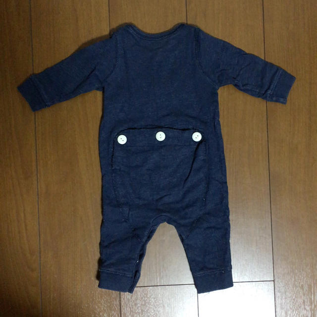 babyGAP(ベビーギャップ)のbabyGAP ネイビー カバーオール 60 キッズ/ベビー/マタニティのベビー服(~85cm)(ロンパース)の商品写真