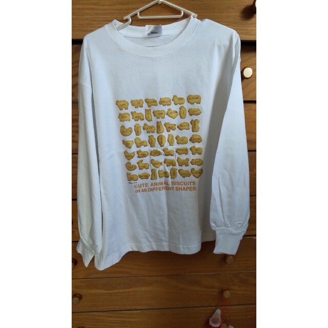 たべっ子どうぶつ　ロングTシャツ　Sサイズ レディースのトップス(Tシャツ(長袖/七分))の商品写真