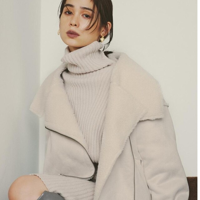 ☆大人気商品☆ スナイデル Sustainableムートンボアジャケット アイボリー ラスト一点 スナイデル Sustainableムートンボアジャケット アイボリー ラスト一点