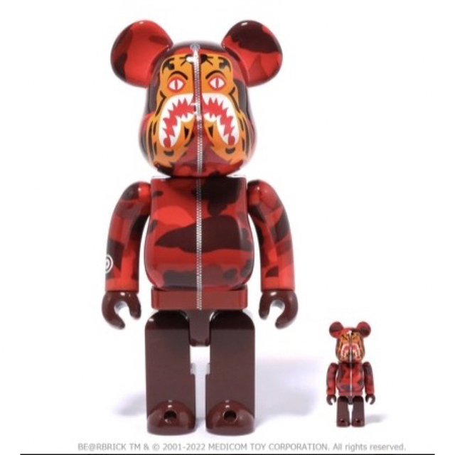 MEDICOM TOY - BE@RBRICK BAPE CAMO TIGER 400% 100%3色セットの通販