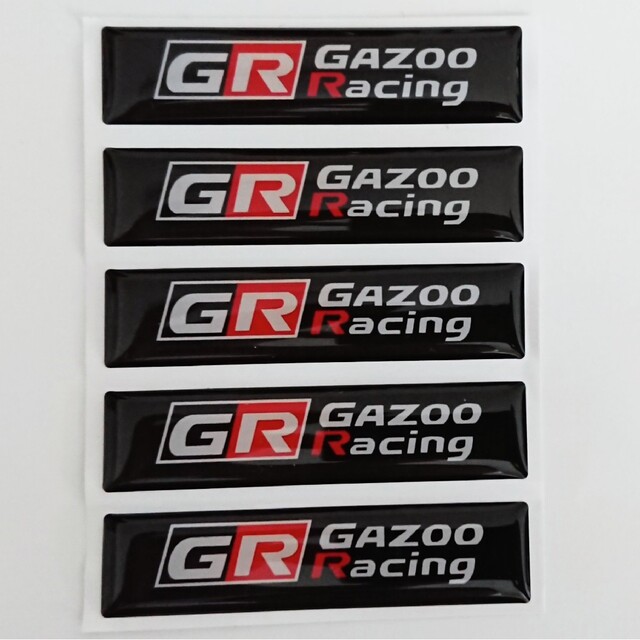 トヨタ(トヨタ)の匿名配送【5個】 GR GAZOORacing ガズーレーシング エンブレム 自動車/バイクのバイク(ステッカー)の商品写真