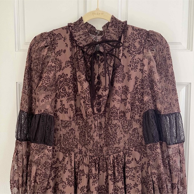 Herlipto☆Winter Floral Long-sleeve Dress Herlipto☆Winter Floral Long-sleeve Dress