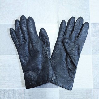 ポロラルフローレン(POLO RALPH LAUREN)のRALPH LAUREN グローブ  型押し 裏地カシミア ニット 手袋(手袋)