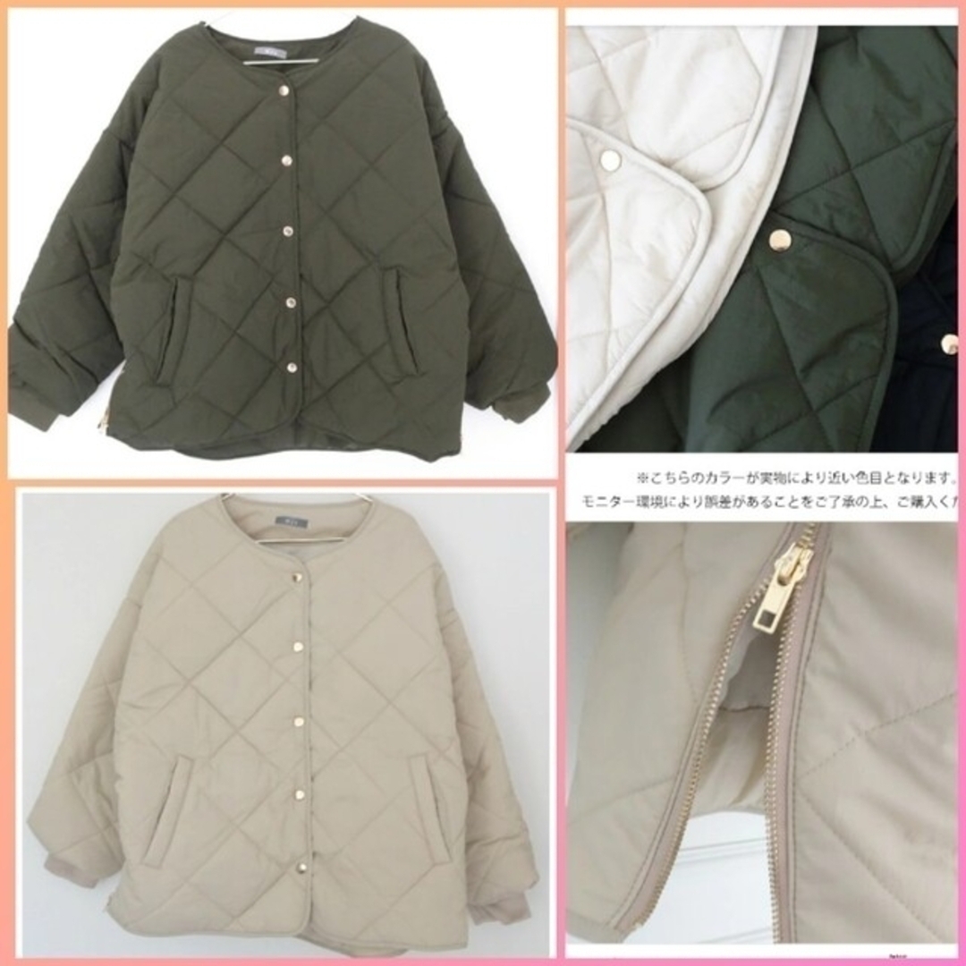 Myu - キルティングサイドジップ中綿ブルゾン Myuの通販 by エム Myu - キルティングサイドジップ中綿ブルゾン Myuの通販 by エム