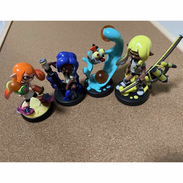 任天堂(ニンテンドウ)のスプラトゥーン3amiiboトリプルセット　ガールオレンジ4点セット エンタメ/ホビーのフィギュア(ゲームキャラクター)の商品写真