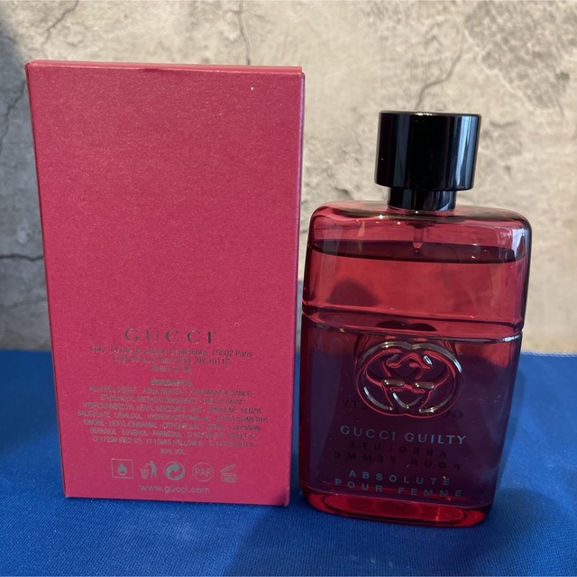 Gucci(グッチ)の【残量多】GUCCI グッチ ギルティ アブソリュートオードパルファム　50ml コスメ/美容の香水(香水(女性用))の商品写真