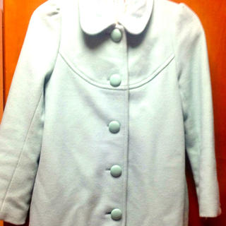 ドットアンドストライプスチャイルドウーマン(Dot&Stripes CHILDWOMAN)のミント色コート(ロングコート)