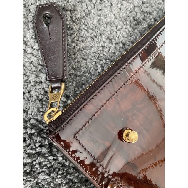 Dunhill - 定価25万ダンヒル ウォールナットコーティングレザー