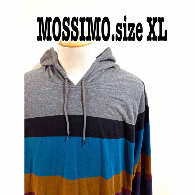 MOSSIMO(モッシモ)のMOSSIMO Hoodie ボーダー　民族 メンズのトップス(パーカー)の商品写真