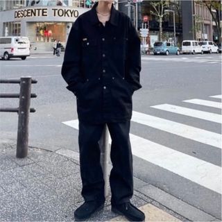 カーハート(carhartt)のPRISON BLUES DENIM YARD COAT BLACK(Gジャン/デニムジャケット)