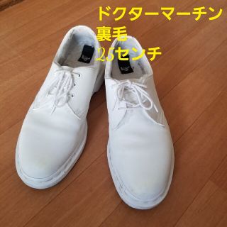 ドクターマーチン(Dr.Martens)のドクターマーチン　白レザー裏毛シューズ(スリッポン/モカシン)