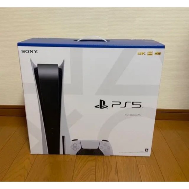 PS5 プレイステーション5 本体　新品　未使用品 延長保証あり 11／20購入 エンタメ/ホビーのゲームソフト/ゲーム機本体(家庭用ゲーム機本体)の商品写真