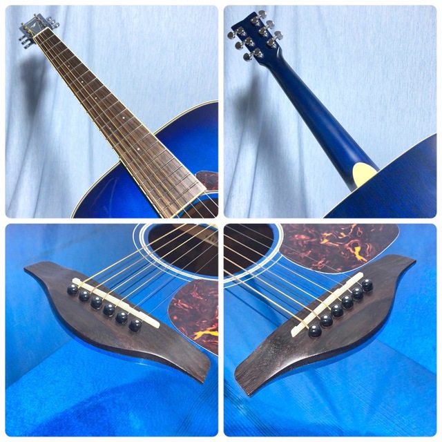 牛骨】YAMAHA☆ヤマハ!FG720S青!アコギ!【弾き易く調整☆新品の弦