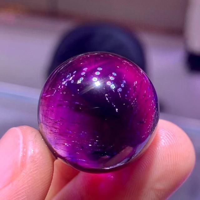 ⭐︎【高級】フラワー パープルルチル スーパーセブン 丸玉 24.5mm ...