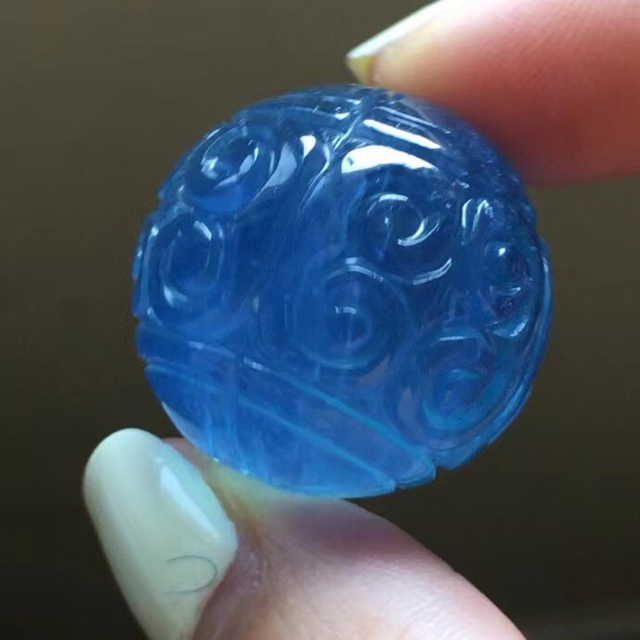 ⭐︎【天然】アクアマリン 丸玉 25mm-eastgate.mk