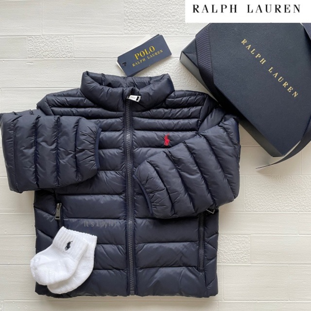 Ralph Lauren(ラルフローレン)の4t110cm 紺　撥水加工　パッカブルジャケット　ラルフローレン キッズ/ベビー/マタニティのキッズ服男の子用(90cm~)(ジャケット/上着)の商品写真