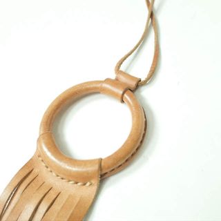 crescioni クレッシオーニ Ritual Necklace レザーフリンジネックレス