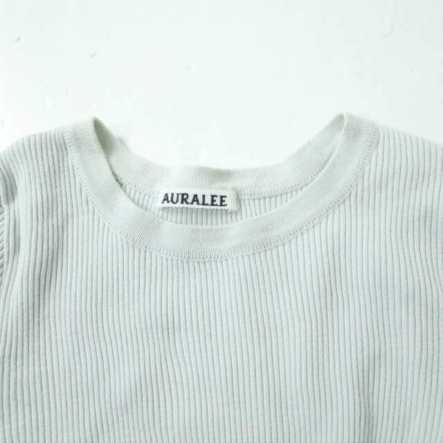 auralee リブニットTシャツ