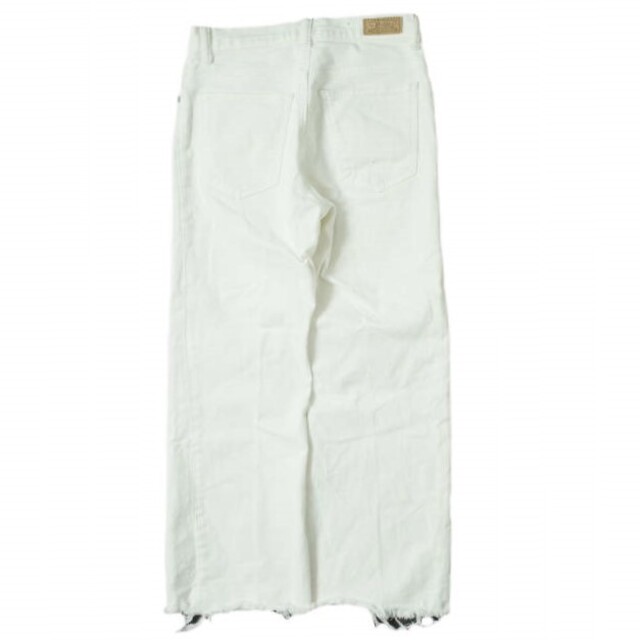 POLO RALPH LAUREN ポロ・ラルフローレン トルコ製 LAIGHT CROPPED FLARE カットオフフレアクロップドデニムパンツ 211777206001 26 ホワイト ジーンズ ベルボトム ジップフライ 5ポケット ダメージ加工 ボトムス【中古】【POLO RALPH