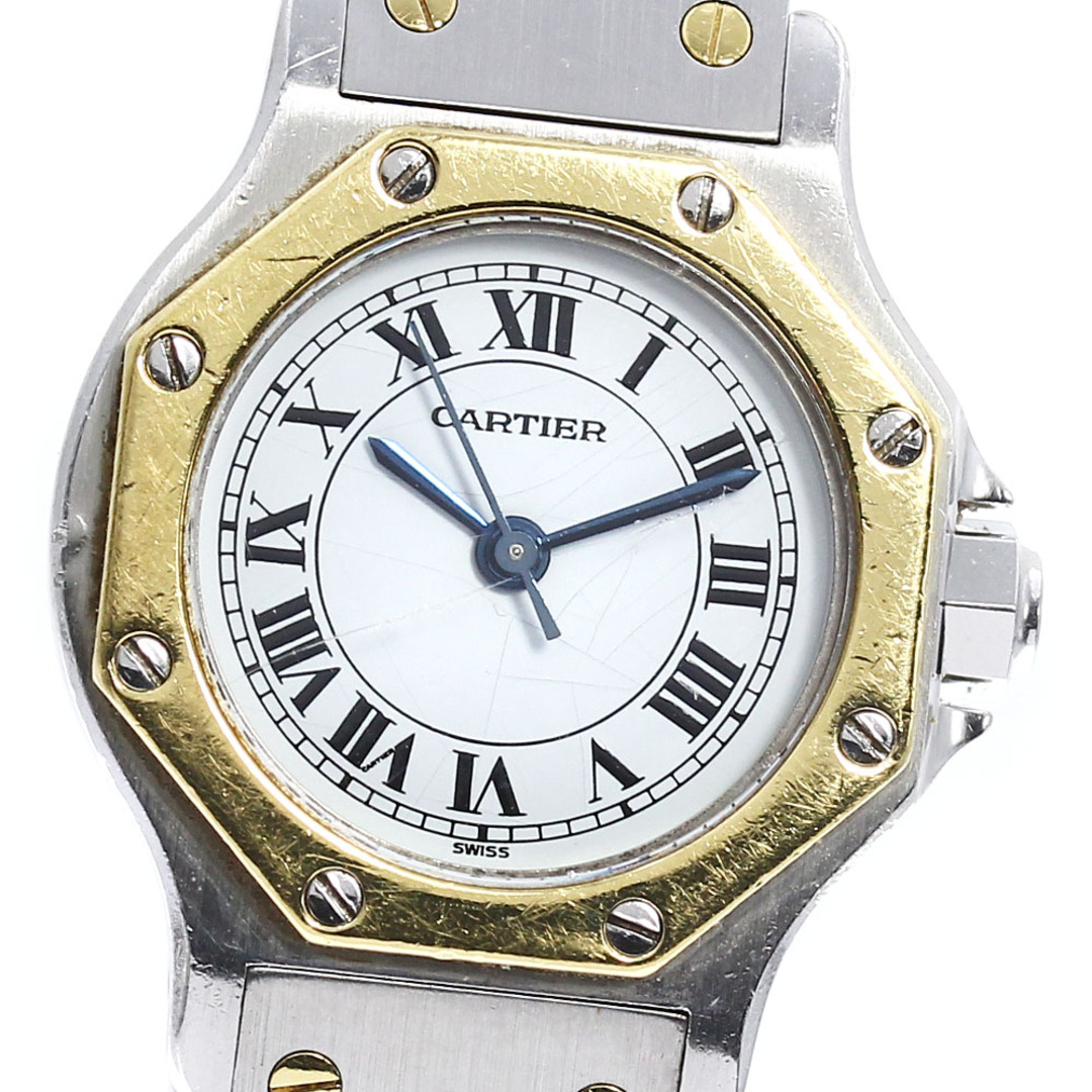熱販売 Cartier カルティエ コリゼ K18YG SS コンビ 腕時計 レディース