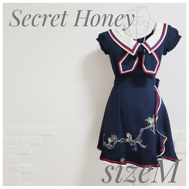 Secret Honey(シークレットハニー)の新品未使用 SecretHoney シーハニ クラリス ワンピース M レディースのワンピース(ひざ丈ワンピース)の商品写真